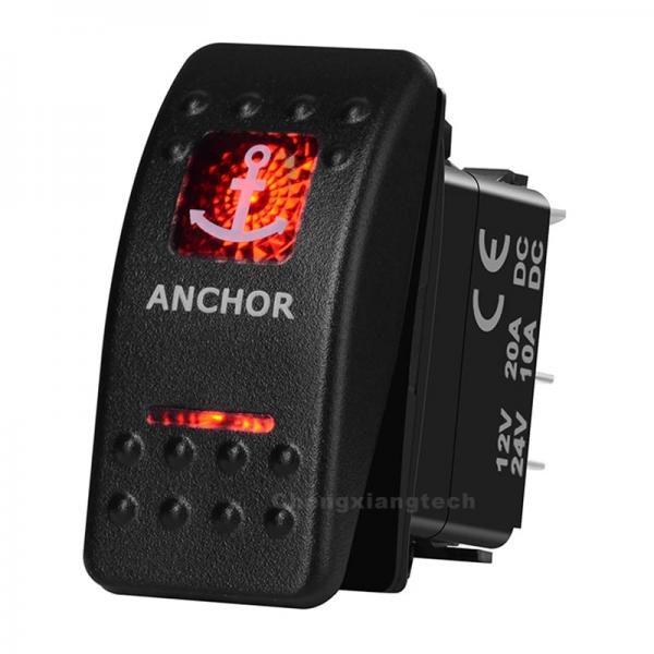 12v/24v ARB스타일 방수 푸쉬 스위치 빨간색 (ANCHOR) [TYE-LS056]