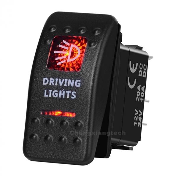 12v/24v ARB스타일 방수 푸쉬 스위치 빨간색 (DRIVING LIGHTS) [TYE-LS064]