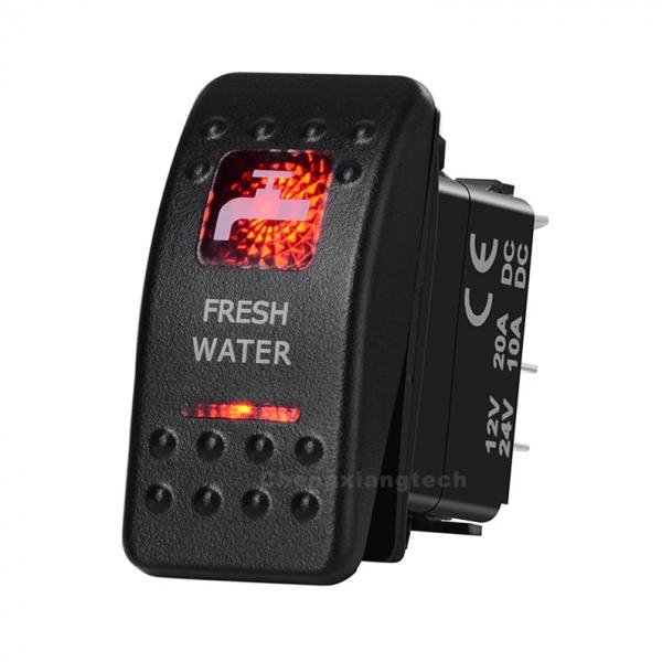 12v/24v ARB스타일 방수 푸쉬 스위치 빨간색 (FRESH WATER) [TYE-LS068]