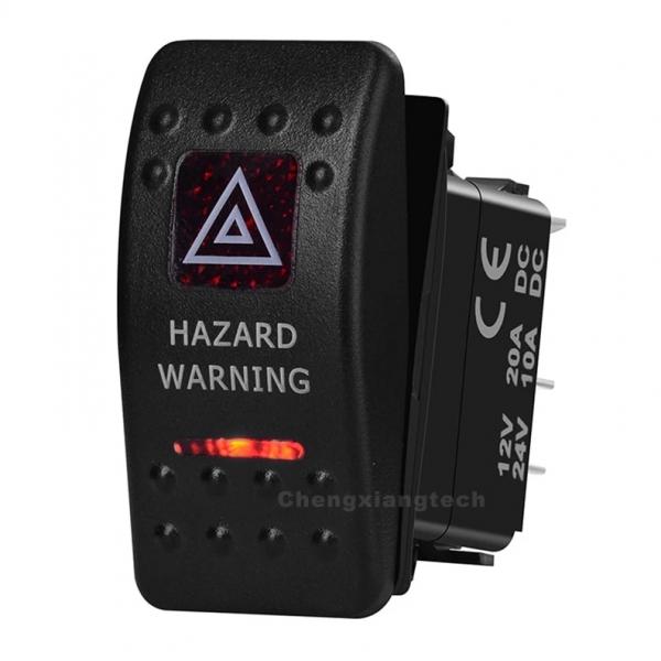 12v/24v ARB스타일 방수 푸쉬 스위치 빨간색 (HAZARD WARNING) [TYE-LS071]
