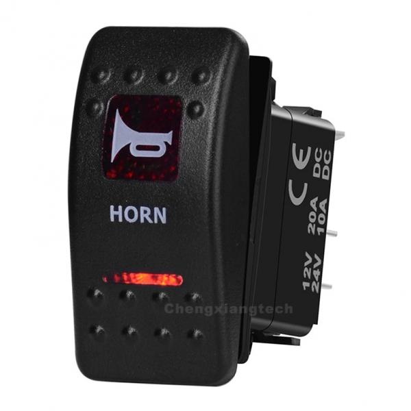 12v/24v ARB스타일 방수 푸쉬 스위치 빨간색 (HORN) [TYE-LS072]