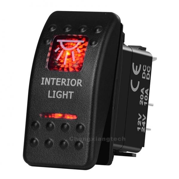 12v/24v ARB스타일 방수 푸쉬 스위치 빨간색 (INTERIOR LIGHT) [TYE-LS073]