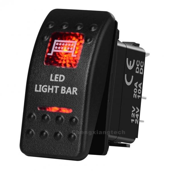 12v/24v ARB스타일 방수 푸쉬 스위치 빨간색 (LED LIGHT BAR) [TYE-LS074]