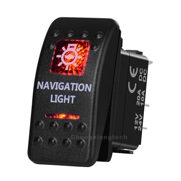 12v/24v ARB스타일 방수 푸쉬 스위치 빨간색 (NAVIGATION LIGHT) [TYE-LS080]