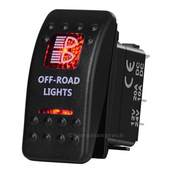 12v/24v ARB스타일 방수 푸쉬 스위치 빨간색 (OFF-ROAD LIGHTS) [TYE-LS081]