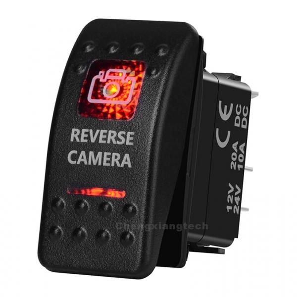 12v/24v ARB스타일 방수 푸쉬 스위치 빨간색 (REVERSE CAMERA) [TYE-LS085]