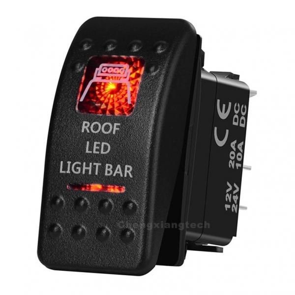 12v/24v ARB스타일 방수 푸쉬 스위치 빨간색 (ROOF LED LIGHT BAR) [TYE-LS088]