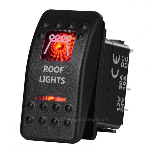 12v/24v ARB스타일 방수 푸쉬 스위치 빨간색 (ROOF LIGHTS) [TYE-LS089]