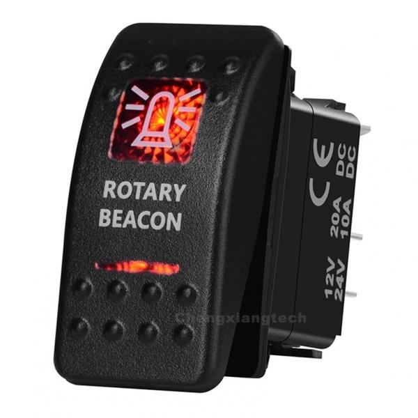 12v/24v ARB스타일 방수 푸쉬 스위치 빨간색 (ROTARY BEACON) [TYE-LS090]
