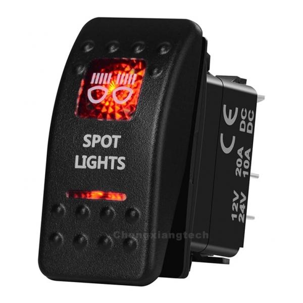12v/24v ARB스타일 방수 푸쉬 스위치 빨간색 (SPOT LIGHTS) [TYE-LS091]