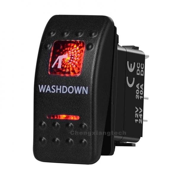 12v/24v ARB스타일 방수 푸쉬 스위치 빨간색 (WASHDOWN) [TYE-LS094]