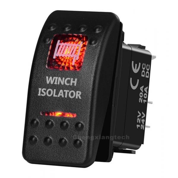 12v/24v ARB스타일 방수 푸쉬 스위치 빨간색 (WINCH ISOLATOR) [TYE-LS097]