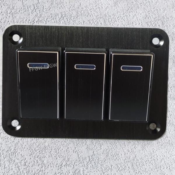 IP65 12/24 v 로커 스위치 패널 (블랙 3구) [TYE-SP027]