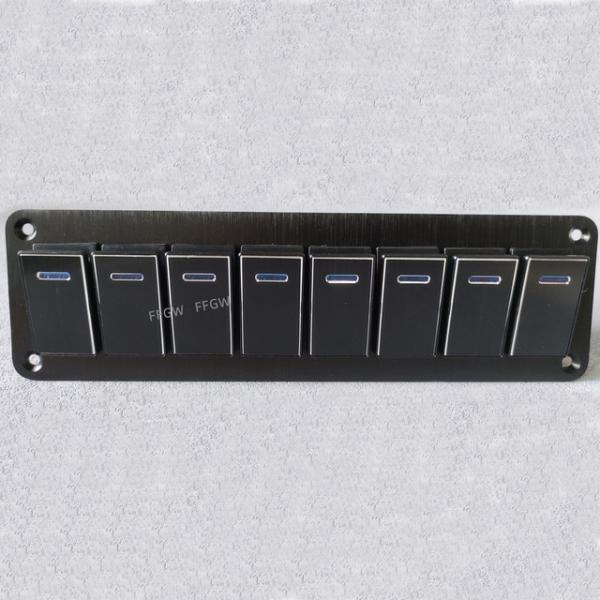 IP65 12/24 v 로커 스위치 패널 (블랙 8구) [TYE-SP030]