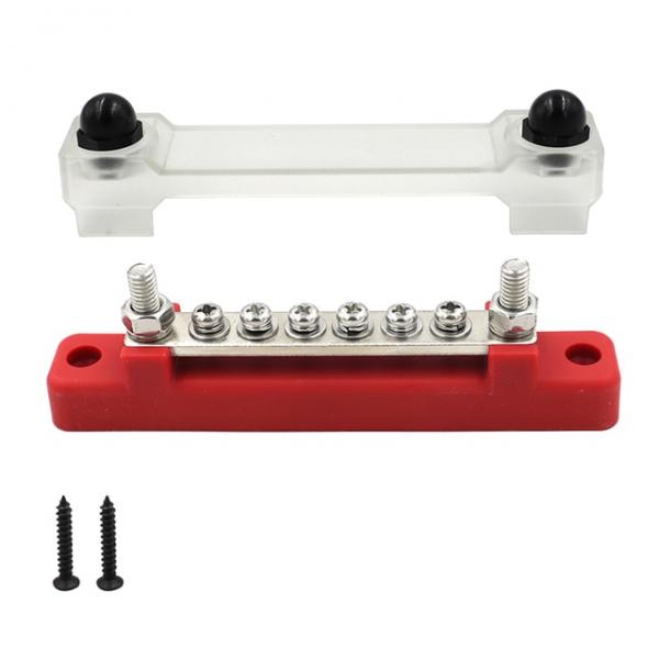 자동차 터미널 블록 12v 전원 분배 블록 (빨강 6단자) [TYE-TB005]