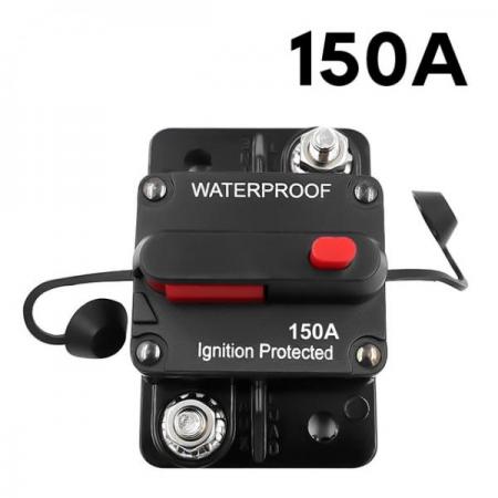 디바이스마트,EV 전기차/캠핑카/그린에너지 > 전선/전기용품 > 변압기/차단기,SMG,AMP 전원 보호 회로 차단기 퓨즈 12-48V DC (150A) [TYE-FU009],수동 리셋 스위치 / IP67 / 12~48V / 74*49*44mm / 150A