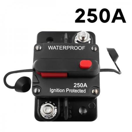 디바이스마트,EV 전기차/캠핑카/그린에너지 > 전선/전기용품 > 변압기/차단기,SMG,AMP 전원 보호 회로 차단기 퓨즈 12-48V DC (250A) [TYE-FU011],수동 리셋 스위치 / IP67 / 12~48V / 74*49*44mm / 250A