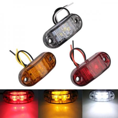 디바이스마트,EV 전기차/캠핑카/그린에너지 > 캠핑/보트 악세사리 > LED/사이드마커,SMG,12V 24V 2 Led 타원형 사이드 마커 (옐로우) [TYE-CL015],사이드마커 / 10-30V / 65*27*17mm / 옐로우