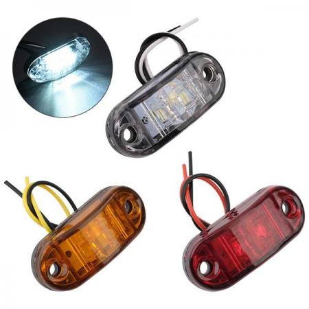 디바이스마트,EV 전기차/캠핑카/그린에너지 > 캠핑/보트 악세사리 > LED/사이드마커,SMG,12V 24V 2 Led 타원형 사이드 마커 (화이트) [TYE-CL016],사이드마커 / 10-30V / 65*27*17mm / 화이트