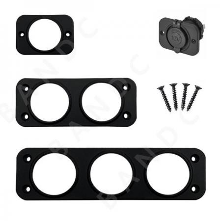 디바이스마트,EV 전기차/캠핑카/그린에너지 > 스위치/커넥터/릴레이 > 스위치홀더/패널,SMG,원형 어댑터 소켓 패널 마운트 (4구) [TYE-SS004],원형 소켓 2x2구(4구) / 원형 어댑터용