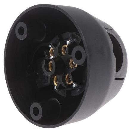디바이스마트,EV 전기차/캠핑카/그린에너지 > 캠핑/보트 악세사리 > 트레일러잭/소켓,SMG,7핀 플라스틱 트레일러 견인 전기 플러그 소켓 [TYE-TA002],12V / 7핀 / 블랙