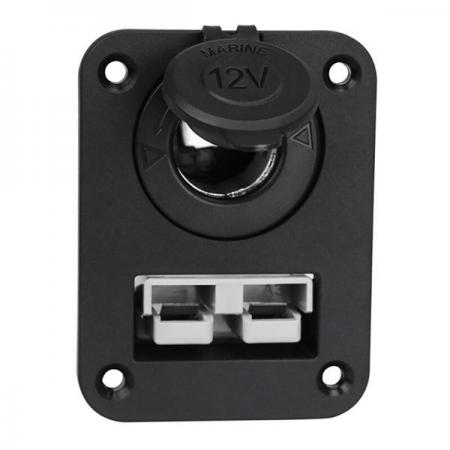 디바이스마트,EV 전기차/캠핑카/그린에너지 > 전선/전기용품 > 시거소켓/USB소켓,SMG,50A Anderson 플러그 장착 브래킷 패널 (전원 소켓 포함) [TYE-CS010],12V 50A / IP65 / 시가잭 / 앤더슨단자