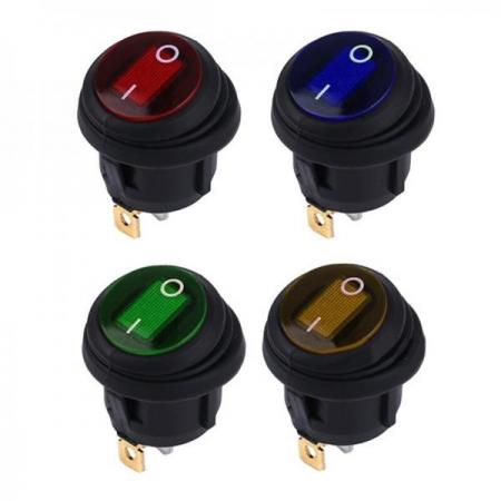 디바이스마트,EV 전기차/캠핑카/그린에너지 > 스위치/커넥터/릴레이 > 스위치/셀렉터,SMG,5pcs 12V LED 방수 로커 스위치 (블루) [TYE-TS006],제품 구매시, 스위치 5개가 한 세트로 배송됩니다 / 블루