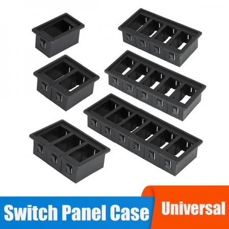 디바이스마트,EV 전기차/캠핑카/그린에너지 > 스위치/커넥터/릴레이 > 스위치홀더/패널,SMG,스위치 케이스 스위치 패널 하우징 (6구) [TYE-LSH09],51*157*26mm / 6구 / 스위치 미포함 / 로커스위치용