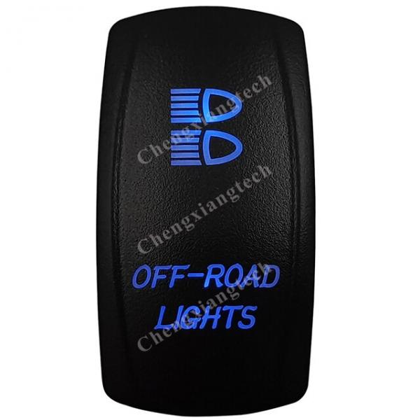 12V/24V 범용 5/7 핀 블루 LED 스위치 (OFF-ROAD LIGHTS) [TYE-LS102]
