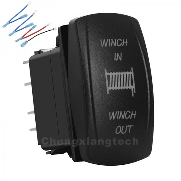 12V/24V 범용 5/7 핀 블루 LED 스위치 (WINCH OUT) [TYE-LS114]
