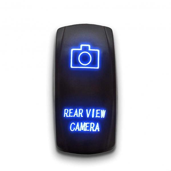 12V/24V 범용 5/7 핀 블루 LED 스위치 (REAR VIEW CAMERA) [TYE-LS119]