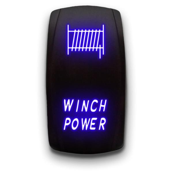 12V/24V 범용 5/7 핀 블루 LED 스위치 (WINCH POWER) [TYE-LS120]