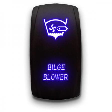 디바이스마트,EV 전기차/캠핑카/그린에너지 > 스위치/커넥터/릴레이 > 스위치/셀렉터,SMG,12V/24V 범용 5/7 핀 블루 LED 스위치 (BILGE BLOWER) [TYE-LS121],24V, 10A / 12V, 20A / SPST / 방수 IP 6 / 블루 / BILGE BLOWER