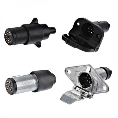 디바이스마트,EV 전기차/캠핑카/그린에너지 > 캠핑/보트 악세사리 > 트레일러잭/소켓,SMG,CVP 12V 7핀 트레일러 소형 플러그 (메탈 플러그) [TYE-TA006],메탈 / 12V / 7핀 / 플러그