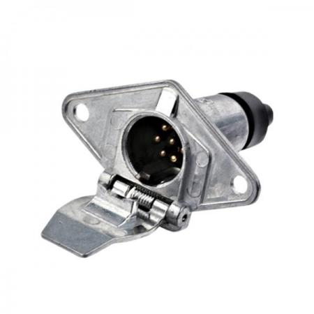 디바이스마트,EV 전기차/캠핑카/그린에너지 > 캠핑/보트 악세사리 > 트레일러잭/소켓,SMG,CVP 12V 7핀 트레일 소형 소켓 (메탈 소켓) [TYE-TA007],메탈 / 12V / 7핀 / 소켓