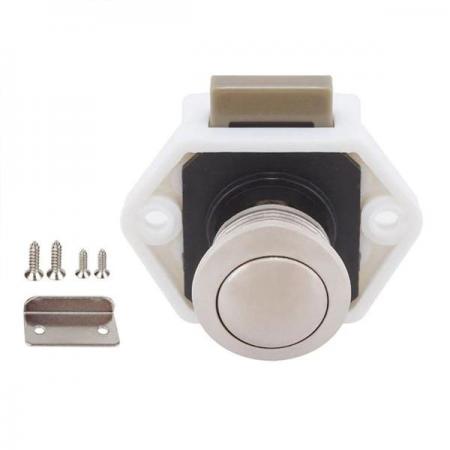 디바이스마트,EV 전기차/캠핑카/그린에너지 > 캠핑/보트 악세사리 > 기타 악세사리,SMG,캠핑카 푸시 잠금 장치, 직경 20mm (화이트) [TYE-PL004],푸시 잠금 장치 / 화이트