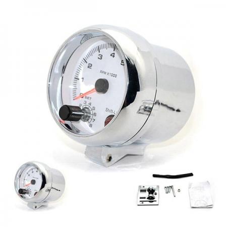 디바이스마트,EV 전기차/캠핑카/그린에너지 > 센서류 > 게이지,SMG,95mm 흰색 전기 타코미터 RPM 게이지 [TYE-LG027],12V / 95mm / 0-8000RPM / 타코미터 / 블랙 / 7가지 LED 색상