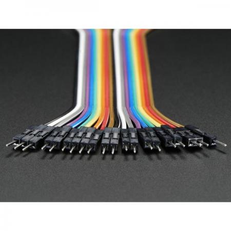 디바이스마트,케이블/전선 > 점퍼/하네스/악어/바나나 > 점퍼 와이어/케이블,Adafruit,Premium Male/Male Jumper Wires - 20 x 6' (150mm) [ada-1957],프리미엄 수/수 점퍼 와이어 / 150mm