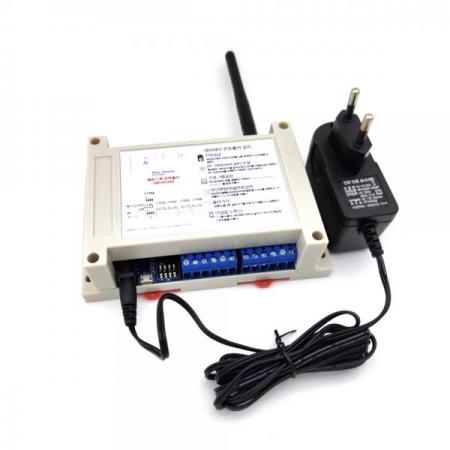 디바이스마트,MCU보드/전자키트 > 버튼/스위치/제어/RTC > 원격제어/무선컨트롤,라디오리써치,와이파이 컨트롤러 - WF022B(베이스쪽),와이파이와 앱을 이용한 제어(안드로이드) / 최신 저전력 KC인증을 받은 자체 개발 무선 모듈을 사용한 통신 / 근거리 제어 전용