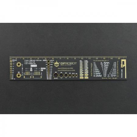 디바이스마트,MCU보드/전자키트 > 프로세서/개발보드 > 기타 MCU,DFROBOT,DFRobot PCB Engineering Ruler - Mini (6.3inches) [DWG0014-M],치수(L x W x H): 160*32mm/6.3*1.26인치 / 와이어 직경 참조(AWG): 8/10/12/14/16/18/20/22/24/26/28 / 중력 설계 정의 표준 / 스크린 인쇄 실제 크기 참조