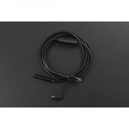 디바이스마트,수공구/전자공구/전동공구 > 전자공구 > 광학기기 > 내시경,DFROBOT,3-in-1 Waterproof USB Endoscope Inspection Camera [FIT0819],렌즈 직경: 8mm/0.31인치 / 렌즈 픽셀: 1200P / 시야각: 70도 / USB, 마이크로 USB, Type-c / 케이블 길이: 5m