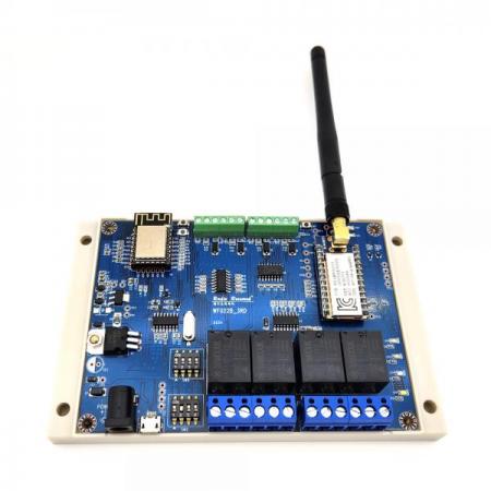 디바이스마트,MCU보드/전자키트 > 버튼/스위치/제어/RTC > 원격제어/무선컨트롤,라디오리써치,와이파이 컨트롤러 - WF022B(베이스쪽),와이파이와 앱을 이용한 제어(안드로이드) / 최신 저전력 KC인증을 받은 자체 개발 무선 모듈을 사용한 통신 / 근거리 제어 전용