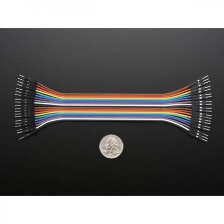 디바이스마트,케이블/전선 > 점퍼/하네스/악어/바나나 > 점퍼 와이어/케이블,Adafruit,Premium Male/Male Jumper Wires - 20 x 6' (150mm) [ada-1957],프리미엄 수/수 점퍼 와이어 / 150mm