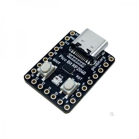 디바이스마트,오픈소스/코딩교육 > 파이썬/IoT 개발 보드 > RP2040/RP2350,SMG,Pico Bit RP2040 보드 [TYE-PCBIT01],PicoBit / RPI Pico와 동일한 RP2040칩 사용 / C타입 / 23×18mm