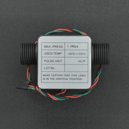 디바이스마트,센서 > 유량센서 > 유량센서,DFROBOT,Gravity: Liquid Flow Sensor (G3/4) [SEN0551],작동 전압: DC3.5-24V / 작동 전류: ≤10mA(DC5V) / 작동 온도 범위: -10°~70°C / 차원: 80*47*30mm/3.15*1.85*1.18" / 파이프 직경: G1/4