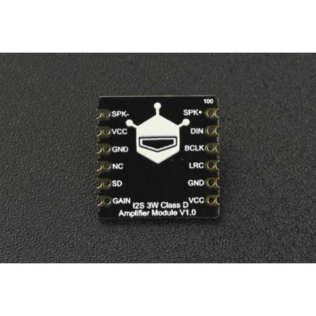 디바이스마트,MCU보드/전자키트 > 음악/앰프/녹음 > 앰프/증폭,DFROBOT,MAX98357 I2S Amplifier Module [DFR0954],작동 전압: DC 3.3V~5V / 출력 전력: 8Ω 1.8W / 4Ω 2.5W / 출력 채널: 단일 채널 / 통신 인터페이스: I2S 인터페이스 / 주파수 응답: ±0.2dB