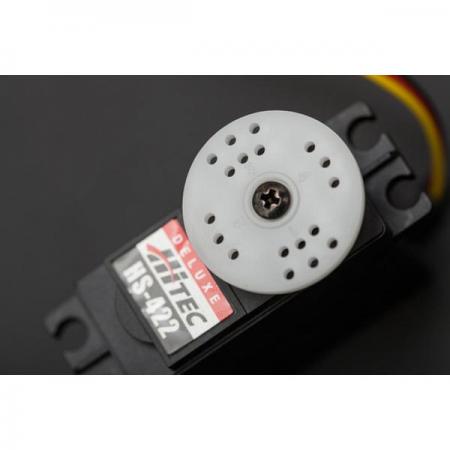 디바이스마트,기계/제어/로봇/모터 > 모터류 > 서보모터 > 브랜드(Hitec) 서보모터,DFROBOT,Hitec HS422 Servo [SER0002],제어 시스템: +펄스 폭 제어 1500usec 중립 / 작동 전압: 4.8-6.0볼트 / 작동 온도 범위: -20 ~ +60도 C / 모터 유형: 3 극 페라이트 /  기어 유형: 나일론 / 커넥터 와이어 길이: 11.81"(300mm=11.81in)