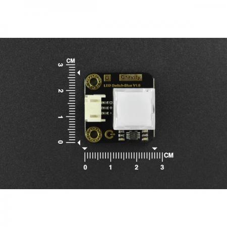 디바이스마트,MCU보드/전자키트 > 버튼/스위치/제어/RTC > 버튼/스위치/조이스틱,DFROBOT,Gravity: LED Switch - Blue [DFR0789-B],작동 전압: +3.3-5V(3.3V 권장) / 커넥터: PH2.0-3P / 차원: 27×26.5mm