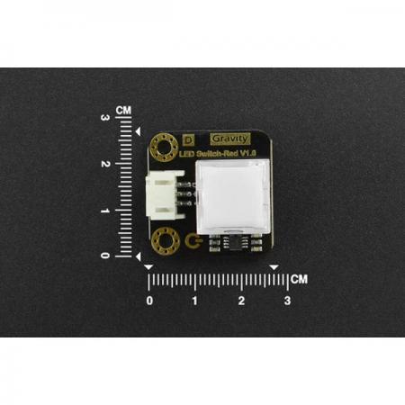 디바이스마트,MCU보드/전자키트 > 버튼/스위치/제어/RTC > 버튼/스위치/조이스틱,DFROBOT,Gravity: LED Switch - Red [DFR0789-R],작동 전압: +3.3-5V(3.3V 권장) / 커넥터: PH2.0-3P / 차원: 27×26.5mm