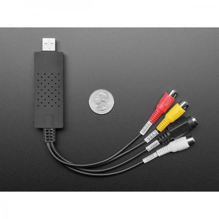 디바이스마트,커넥터/PCB > I/O 커넥터 > 젠더류 > RCA 젠더,Adafruit,RCA NTSC or PAL or S-Video Input to USB 2.0 Capture Adapter [ada-4715],아날로그 NTSC, PAL 비디오 신호를 컴퓨터가 인식 할 수 있는 디지털 형식으로 변환 / USB 2.0 캡처 어댑터